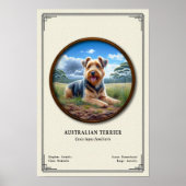 Australische Terriër Zoologie Serie Poster (Voorkant)
