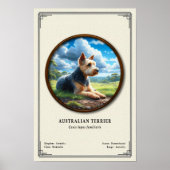 Australische Terriër Zoologie Serie Poster (Voorkant)