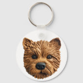 Australische Terrierhond 3D Geïnspireerd Sleutelhanger (Voorkant)