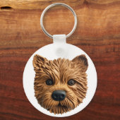 Australische Terrierhond 3D Geïnspireerd Sleutelhanger (Voorkant)