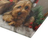 Australische Terrierhond Kerstfeest Snijplank (Hoek)