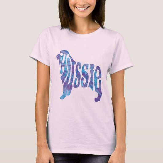 Australische Tie Dye Dames T Shirt (Voorkant)
