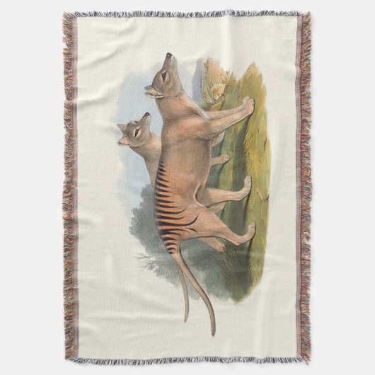 Australische tijger: Tasmaanse tijger Deken (Voorkant Verticaal)