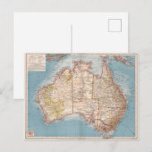 Australische topografie-kaart (1905) briefkaart (Voorkant / Achterkant)