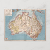 Australische topografie-kaart (1905) briefkaart (Voorkant)