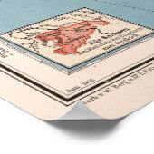 Australische topografie-kaart (1905) poster (Hoek)