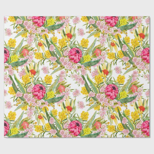 Australische tropische zomer cadeaupapier (Vlak)