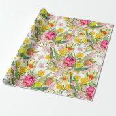 Australische tropische zomer cadeaupapier (Uitgerold)