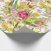 Australische tropische zomer cadeaupapier (Hoek)