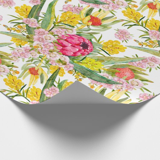 Australische tropische zomer cadeaupapier (Hoek)