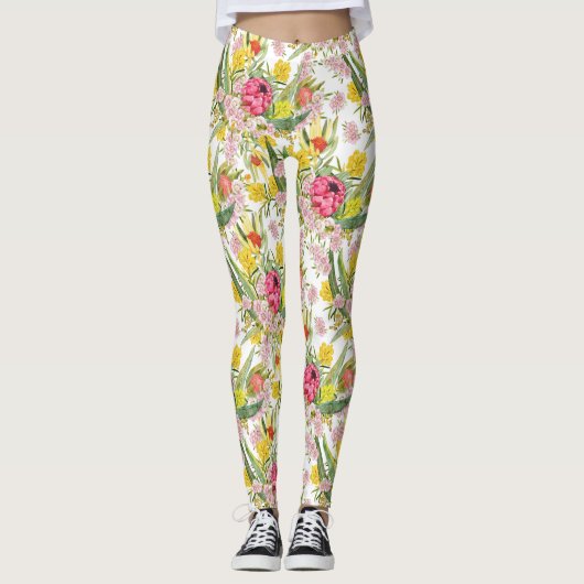 Australische tropische zomer leggings (Voorkant)