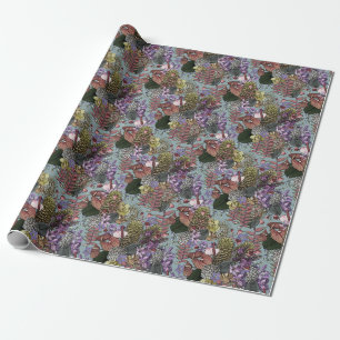 Australische tropische zomerbloemen cadeaupapier