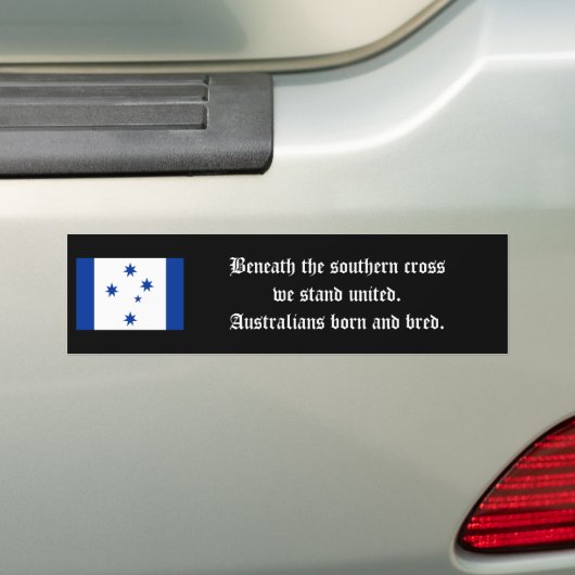 Australische trots bumpersticker (Op auto)