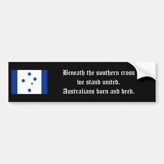 Australische trots bumpersticker (Voorkant)