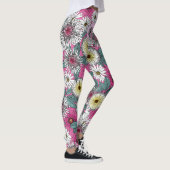 Australische tuinroze bloem leggings (Rechts)