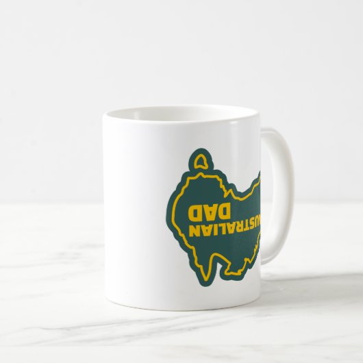 Australische vader - Funny Vaderdag Koffiemok (Voorkant rechts)
