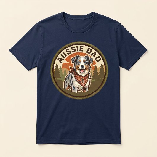 Australische Vader T-shirt | Australian Shepherd V