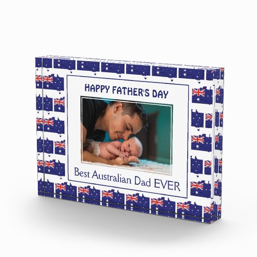 Australische Vaderdag | VLAG VAN AUSTRALIË Fotoblokken (Rechts)