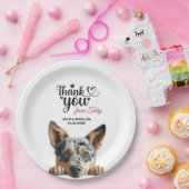 Australische vee hond bruiloft cocktail papieren bordje (Feest)