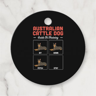 Australische vee hond gids voor training bedankjes labels