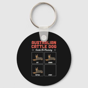 Australische vee hond gids voor training sleutelhanger