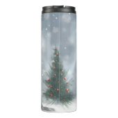 Australische vee Hond in Sneeuw Kerstmis Thermosbeker (Achterkant)