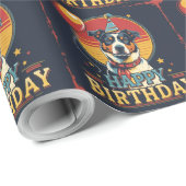 Australische vee hond kleurrijk cadeaupapier (Rol Hoek)