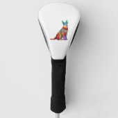 Australische vee hond kleurrijk golfheadcover (Voorkant)