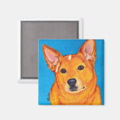 Australische vee hond magneet - "rood" (Voorkant / Achterkant)