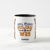 Australische vee hond puppy je maakt mijn staart w mok (Midden)