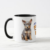 Australische vee hond puppy je maakt mijn staart w mok (Links)