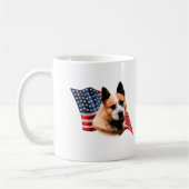 Australische vee hond vlag koffiemok (Links)