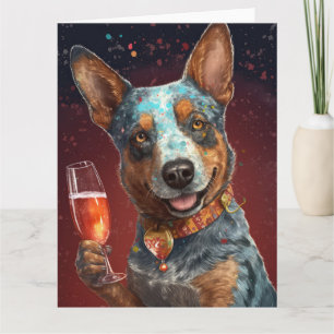 Australische vee Nieuwjaarskaart Kaart