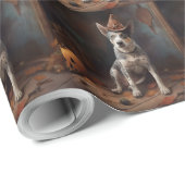 Australische vee pompoenen Halloween eng Cadeaupapier (Rol Hoek)