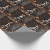 Australische vee pompoenen Halloween eng Cadeaupapier (Hoek)