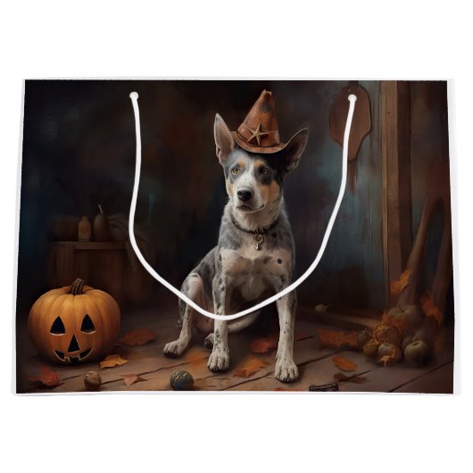 Australische vee pompoenen Halloween eng Groot Cadeauzakje (Voorkant)