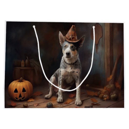 Australische vee pompoenen Halloween eng Groot Cadeauzakje (Achterkant)