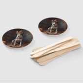 Australische vee pompoenen Halloween eng Handwaaier (Niet-gemonteerd)