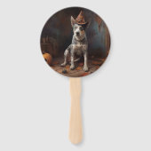 Australische vee pompoenen Halloween eng Handwaaier (Voorkant)