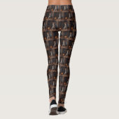 Australische vee pompoenen Halloween eng Leggings (Achterkant)