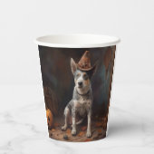 Australische vee pompoenen Halloween eng Papieren Bekers (Achterkant)