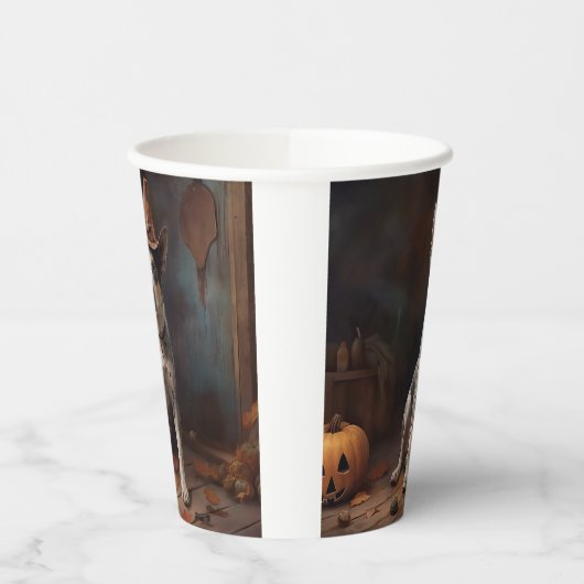 Australische vee pompoenen Halloween eng Papieren Bekers (Links)