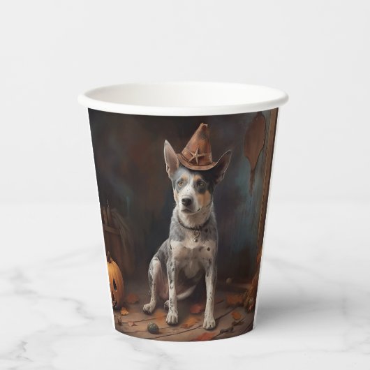 Australische vee pompoenen Halloween eng Papieren Bekers (Voorkant)