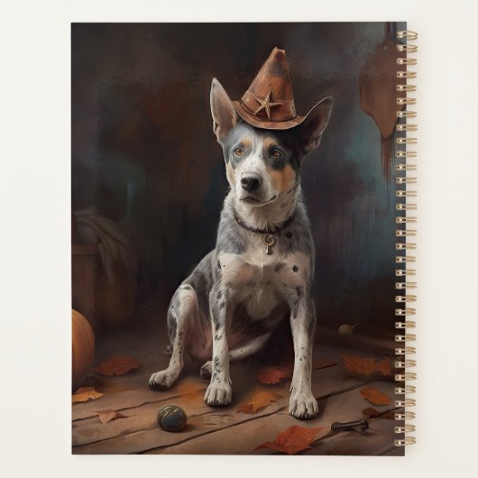 Australische vee pompoenen Halloween eng Planner (Achterkant)