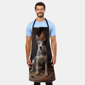 Australische vee pompoenen Halloween eng Schort (Gedragen)