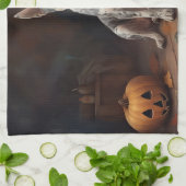 Australische vee pompoenen Halloween eng Theedoek (Gevouwen)