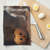 Australische vee pompoenen Halloween eng Theedoek (Quarter Fold)