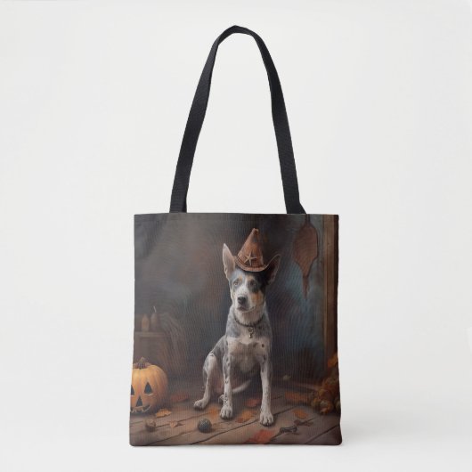 Australische vee pompoenen Halloween eng Tote Bag (Voorkant)