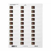 Australische veedoghond rood liggend etiket (Full Sheet)