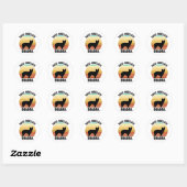 Australische veedogstickers ronde sticker (Vel)
